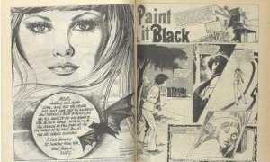 Page from Misty, the 1970s comic book of supernatural and horror stories. Photograph: British Library Board